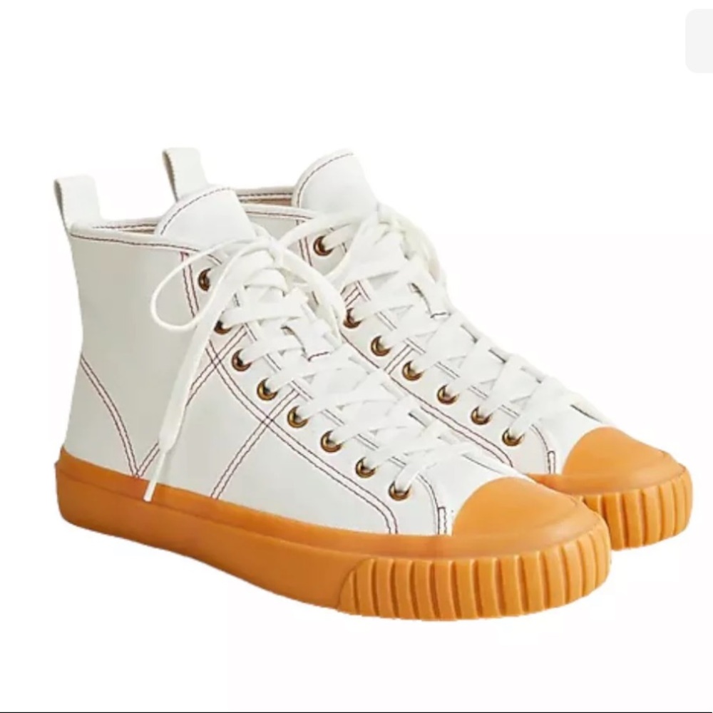 J Crew High Top Canvas Sneakers